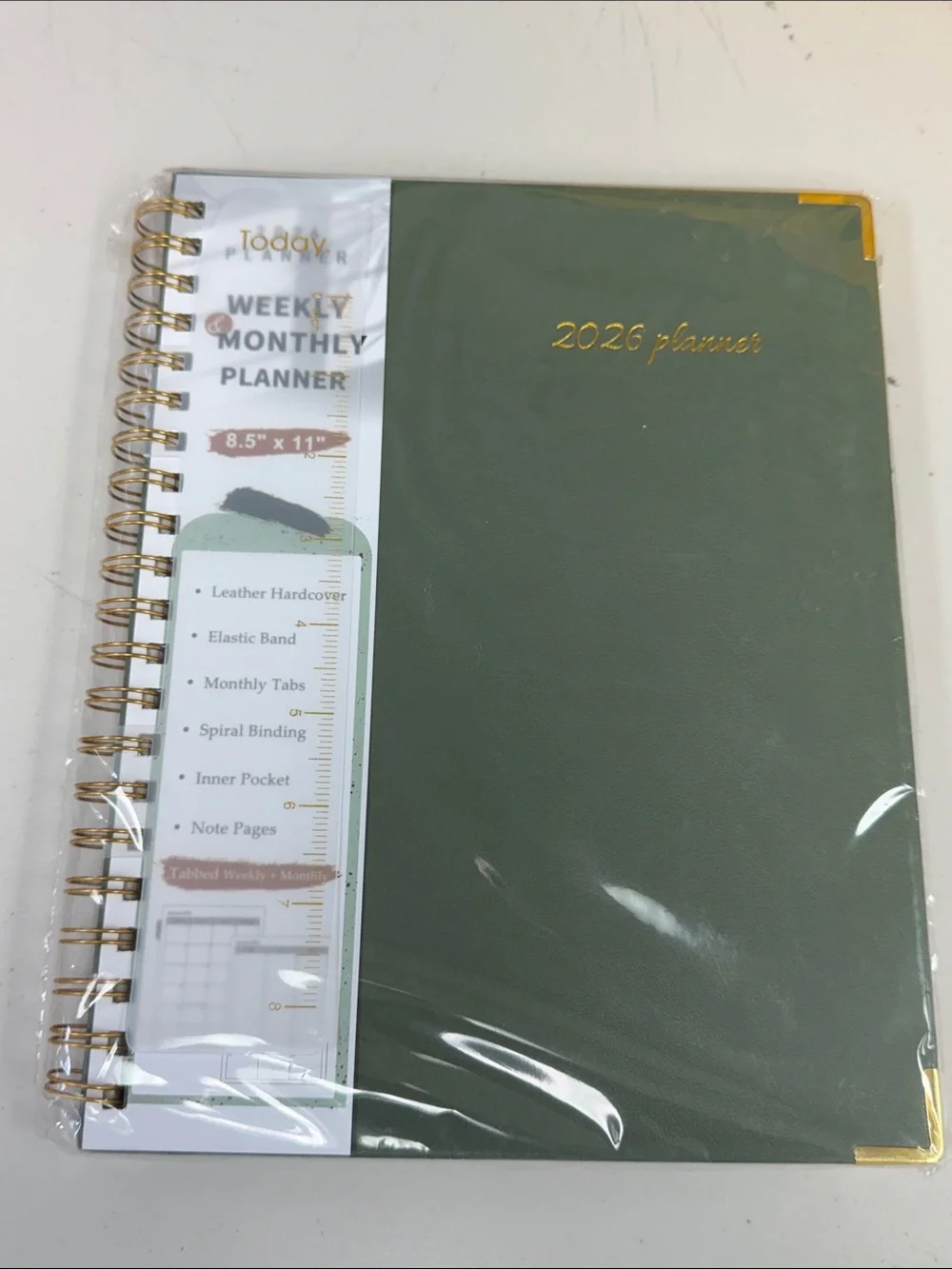 2026 Planner Weekly & Monthly - Green
